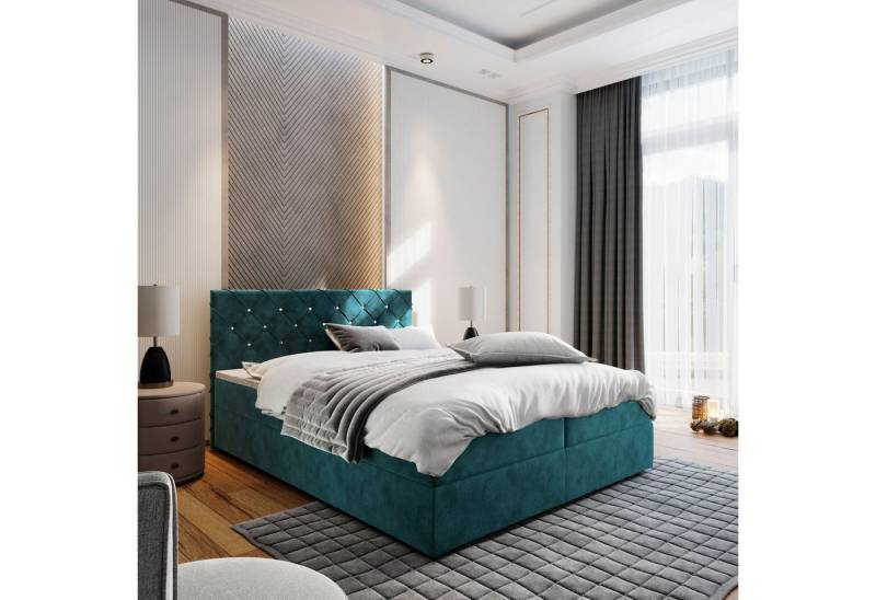 Masseno Boxbett RIVA 180x200 cm mit Bonell Matratze und Topper von Masseno