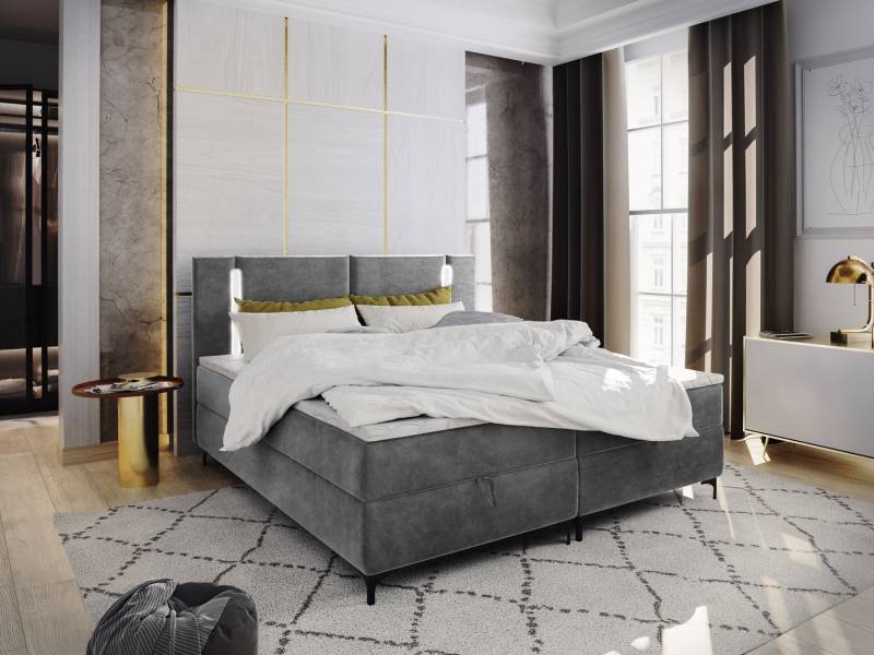 Masseno Boxspringbett ALBA 180x200 cm mit Bonell Matratze und Topper von Masseno