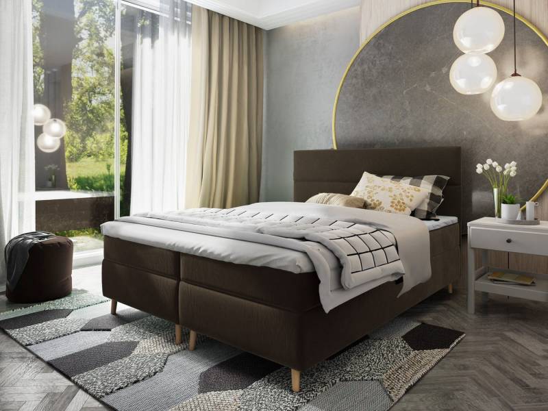 Masseno Boxbett SANTA 140x200 cm mit Bonell Matratze und Topper von Masseno
