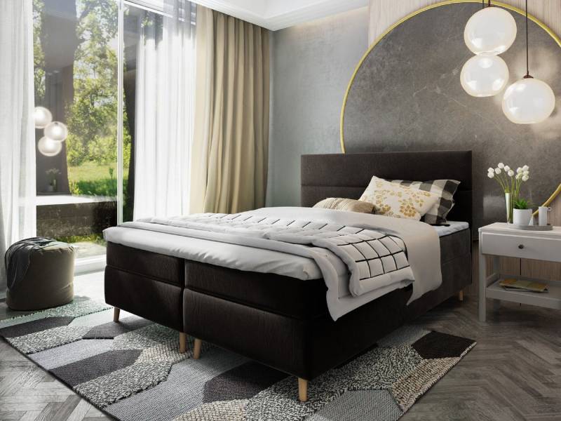 Masseno Boxbett SANTA 140x200 cm mit Bonell Matratze und Topper von Masseno