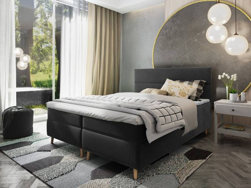 Masseno Boxbett SANTA 140x200 cm mit Bonell Matratze und Topper von Masseno