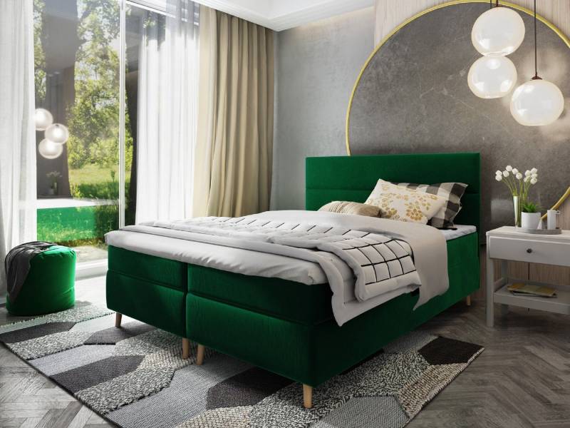 Masseno Boxbett SANTA 160x200 cm mit Bonell Matratze und Topper von Masseno