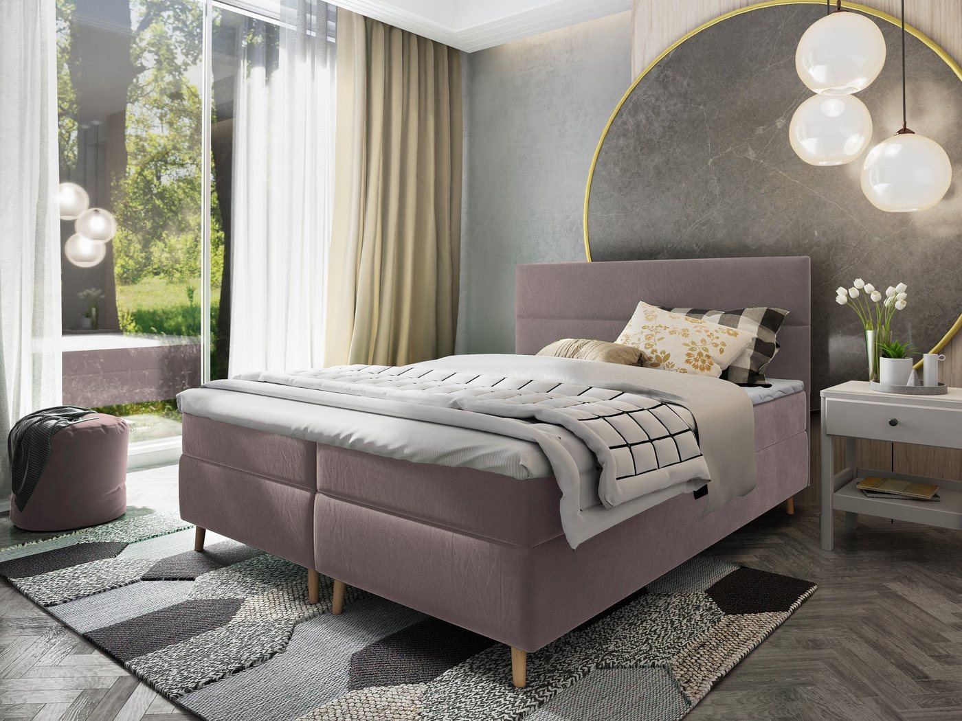 Masseno Boxbett SANTA 180x200 cm mit Bonell Matratze und Topper Masseno Boxbett SANTA 180x200 cm mit Bonell Matratze und Topper von Masseno