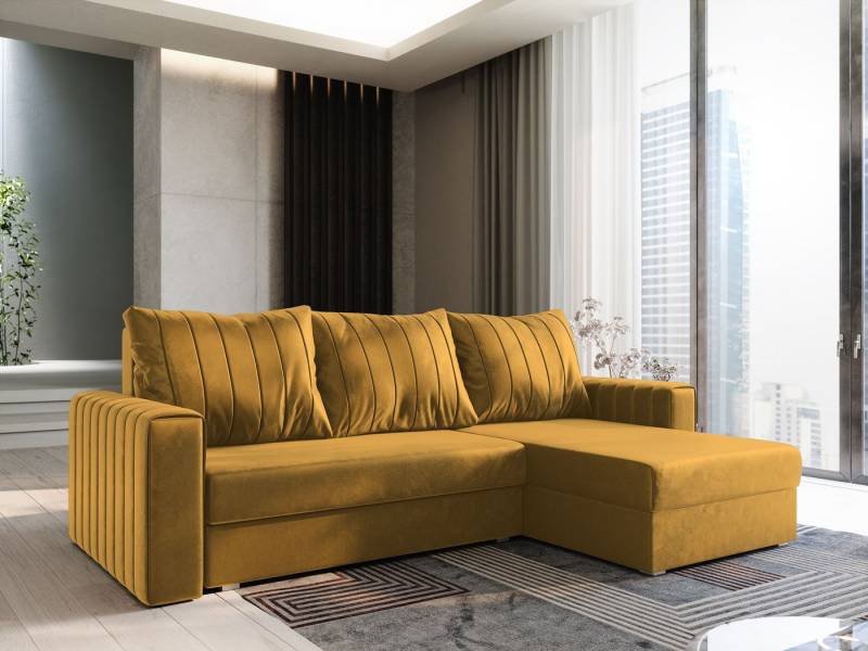 Masseno Ecksofa CARL mit Schlaffunktion L-Form, Sofa mit Bettkasten von Masseno