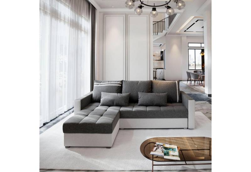 Masseno Ecksofa KOS PIK mit Schlaffunktion L-Form, Sofa mit Bettkasten von Masseno