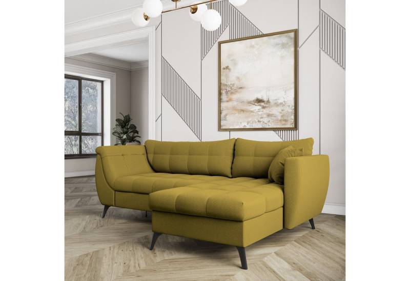 Masseno Ecksofa MOLLIS mit Schlaffunktion L-Form, Sofa mit Bettkasten von Masseno
