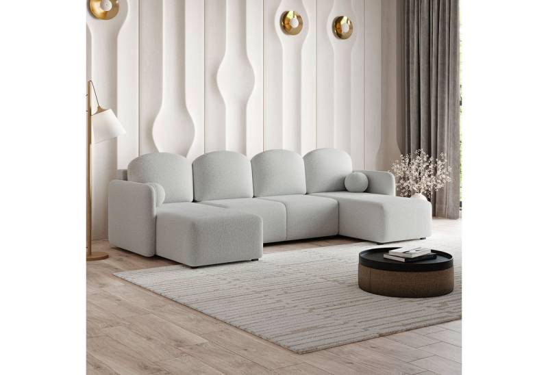 Masseno Ecksofa NUBERO mit Schlaffunktion U-Form, Sofa mit Bettkasten von Masseno