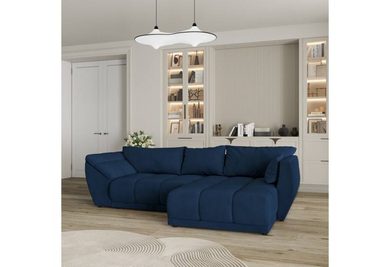 Masseno Ecksofa ORENTI mit Schlaffunktion L-Form, Sofa mit Bettkasten von Masseno
