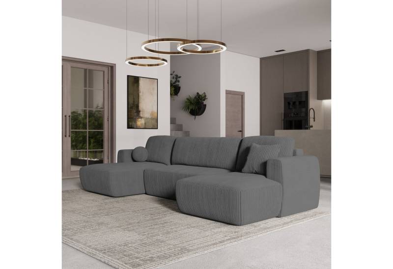 Masseno Ecksofa SENTUM mit Schlaffunktion U-Form, Sofa mit Bettkasten von Masseno
