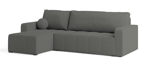 Masseno Ecksofa VOLIRA Q mit Schlaffunktion L-Form, Sofa mit Bettkasten, Wohnzimmersofa, Couch, Soffa, Bettsofa, Couchgarnitur- Grau, Quelle 92 von Masseno