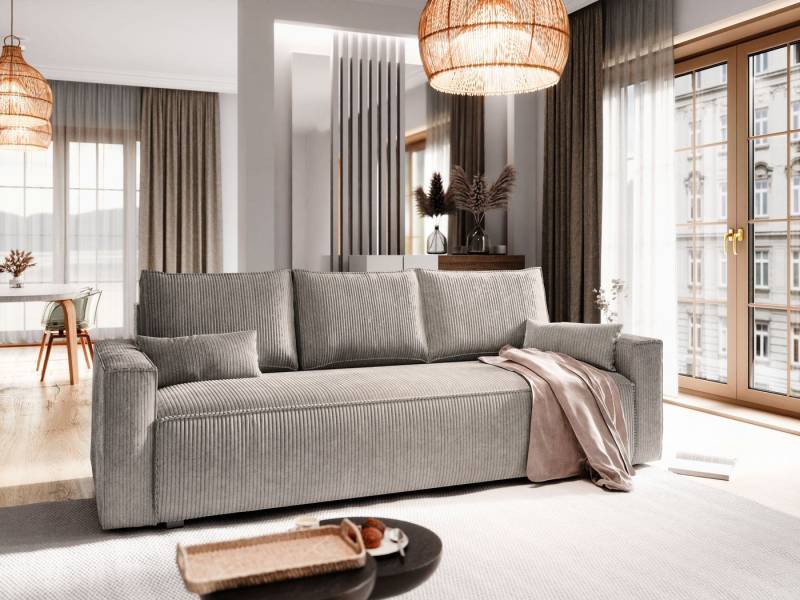Masseno Sofa MENI mit Schlaffunktion, Schlafsofa, Couch mit Bettkasten von Masseno