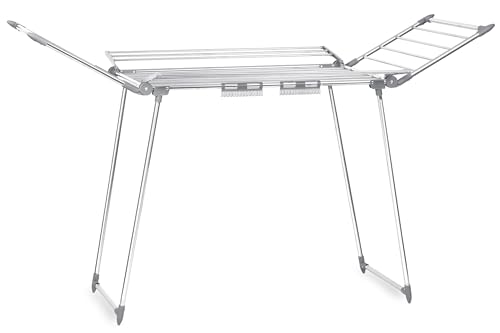 Massido Wäscheständer Rostfrei Outdoor Ausziehbar Groß Wäscheflügeltrockner Wäschetrockner Ständer Stabiler Standtrockner Mit Rutschfesten Füßen Trockenfläche 22 M Lina Weiß 174 x 56 x 108 cm Massido Wäscheständer Rostfrei Outdoor Ausziehbar Groß Wäscheflügeltrockner Wäschetrockner Ständer Stabiler Standtrockner Mit Rutschfesten Füßen Trockenfläche 22 M Lina Weiß 174 x 56 x 108 cm von Massido