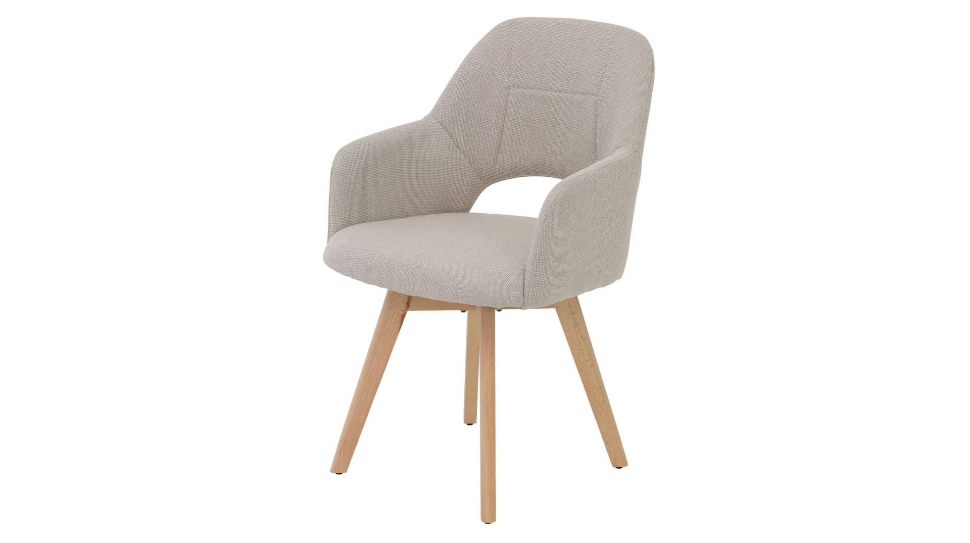 Armlehnstuhl beige Drehstuhl Microfaser Webstoff - STADE Armlehnstuhl beige Drehstuhl Microfaser Webstoff - STADE von Massivart