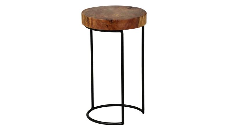 Beistelltisch Sheesham massiv gebeizt - rund - 28 x 45 cm - SKIVA Beistelltisch Sheesham massiv gebeizt - rund - 28 x 45 cm - SKIVA von Massivart