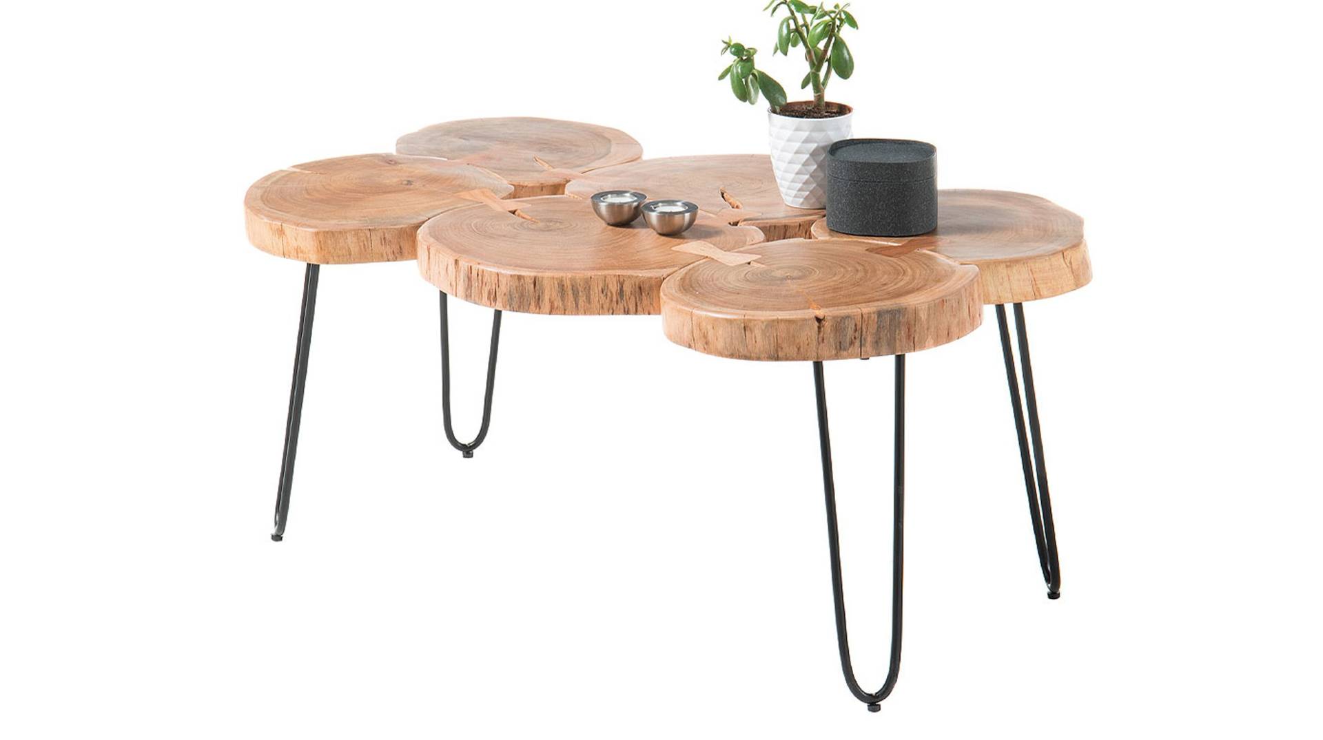 Couchtisch Akazie massiv lackiert 100 x 65 cm - COLE Couchtisch Akazie massiv lackiert 100 x 65 cm - COLE von Massivart