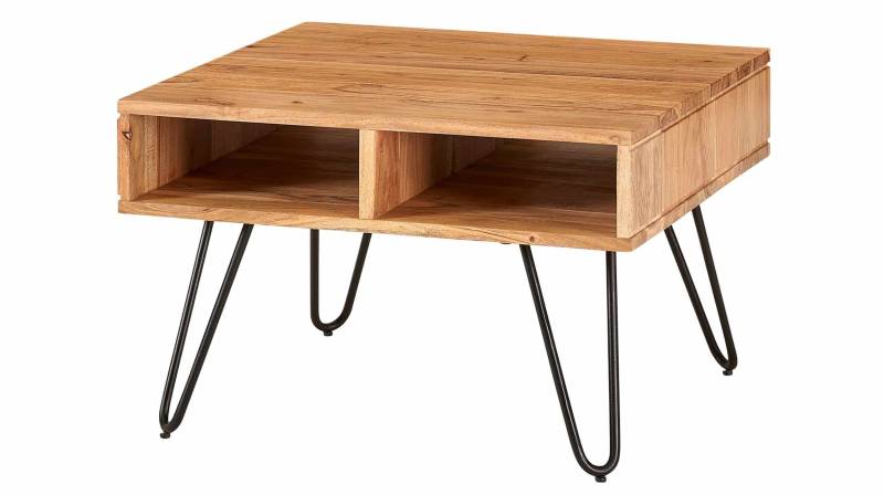 Couchtisch Akazie massiv lackiert 60 x 40 cm - VILDA von Massivart