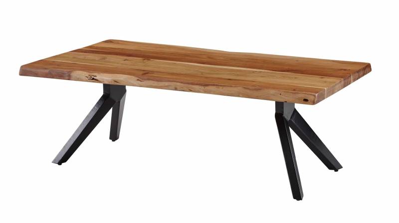 Couchtisch Baumkantentisch Optik Akazie massiv eckig  - BRAGI von Massivart