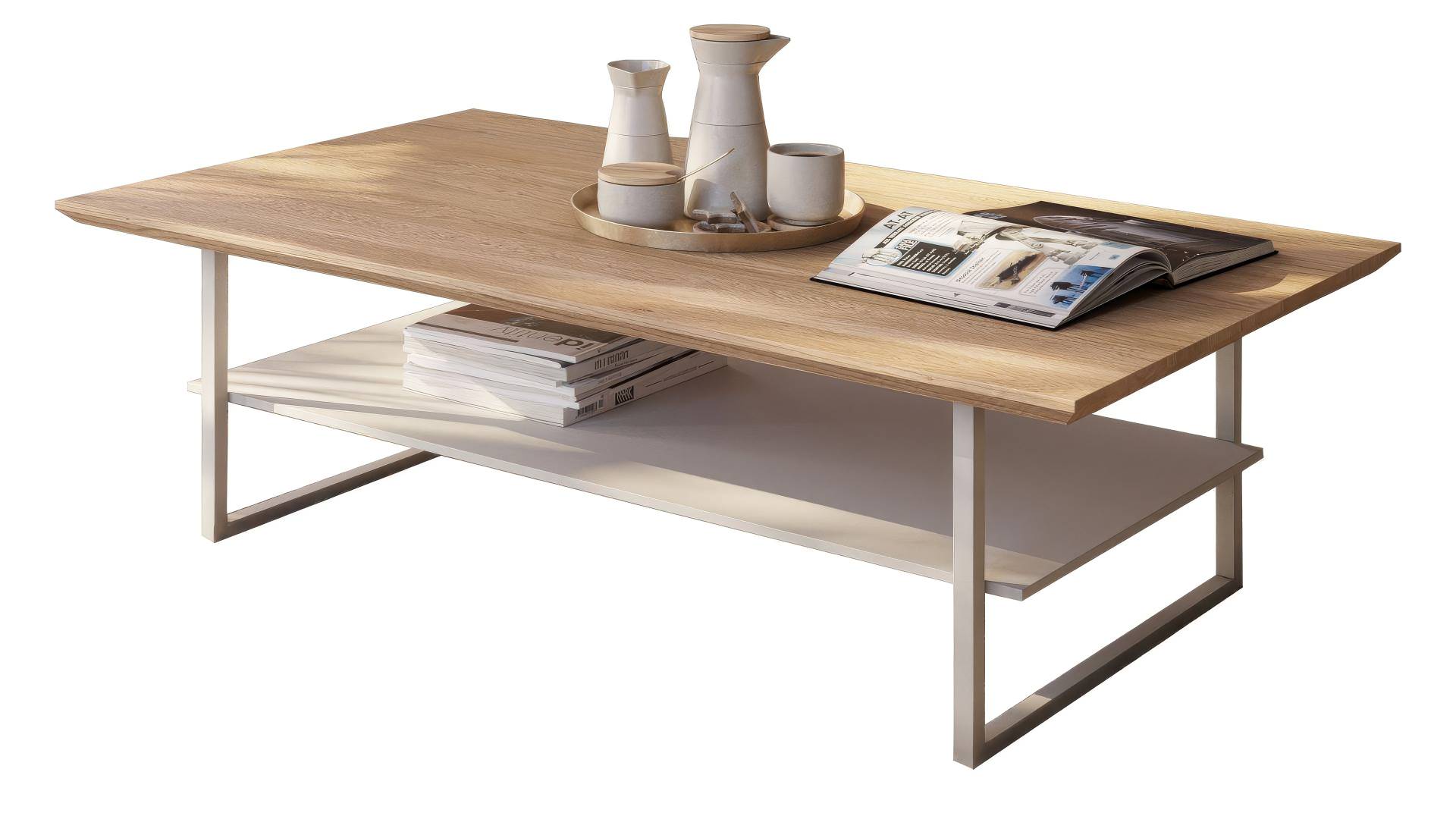 Couchtisch Eiche teilmassiv geölt 115 x 65 cm - KAI Couchtisch Eiche teilmassiv geölt 115 x 65 cm - KAI von Massivart