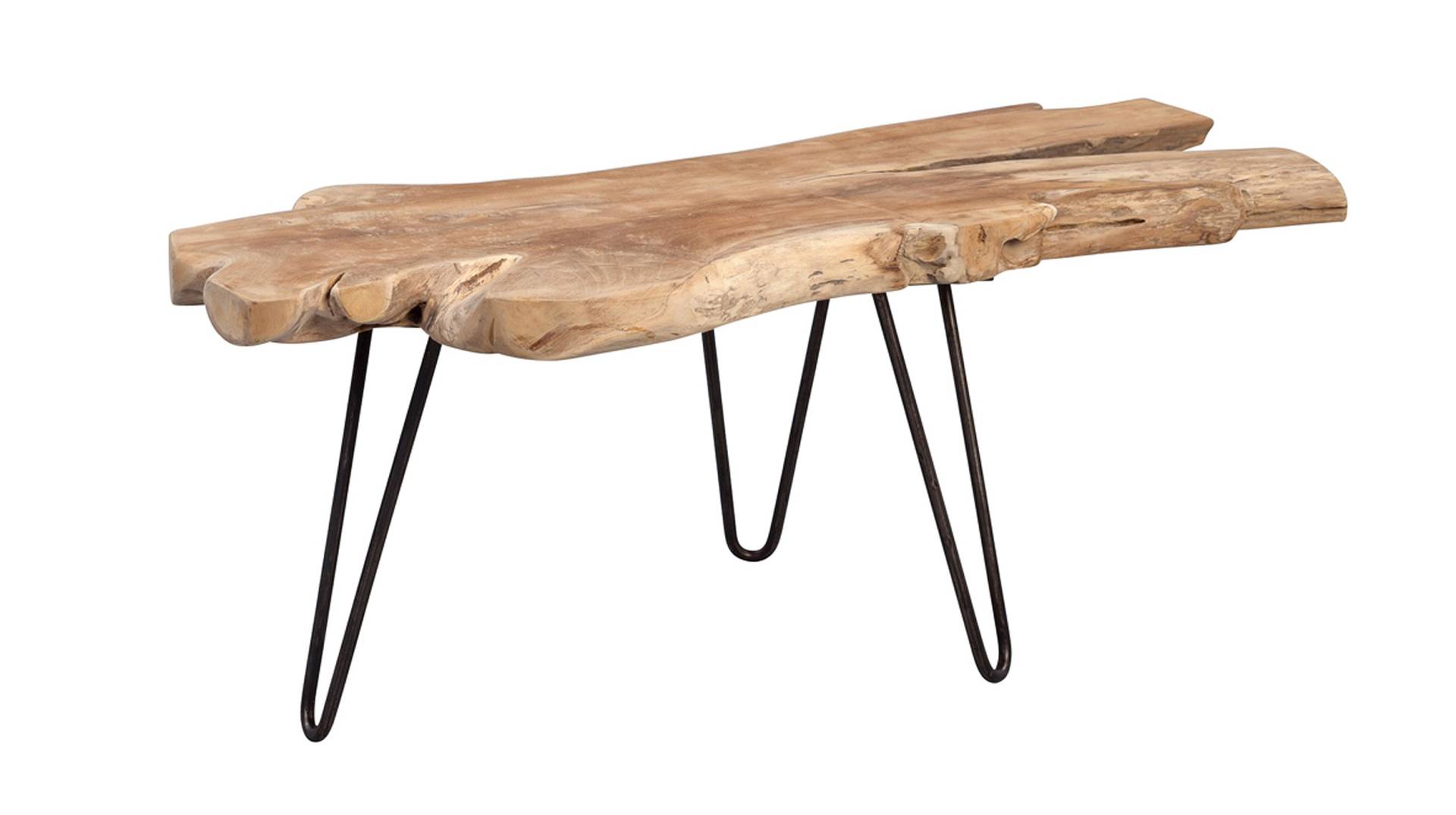 Couchtisch Massivholz Teak 100 x 40 cm - TALLUS von Massivart