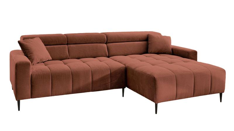 Ecksofa Cord rost ausziehbar - Sitztiefenverstellung 256 cm - OT rechts - SIMPLE Ecksofa Cord rost ausziehbar - Sitztiefenverstellung 256 cm - OT rechts - SIMPLE von Massivart