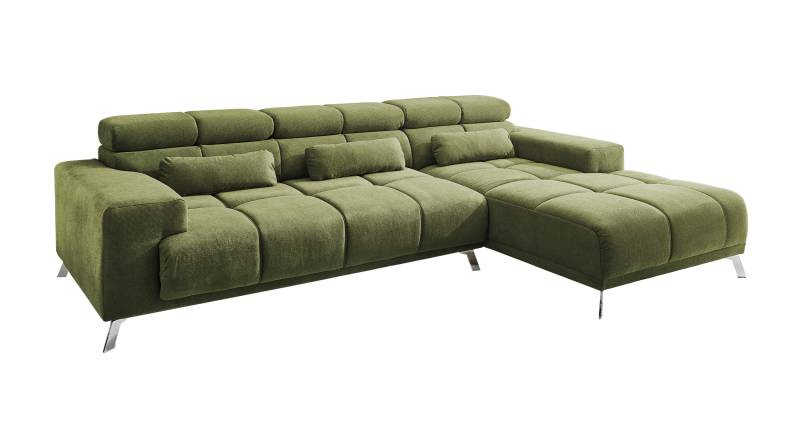 Ecksofa grün ausziehbar - Sitztiefenverstellung 285 cm - OT rechts - SPEED Ecksofa grün ausziehbar - Sitztiefenverstellung 285 cm - OT rechts - SPEED von Massivart