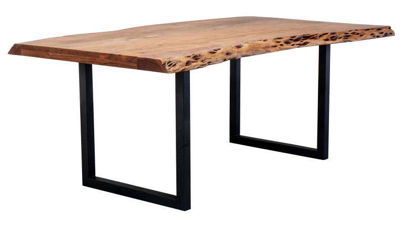 Baumkantentisch 180 x 90 cm Akazie lackiert massiv - TICO von Massivart