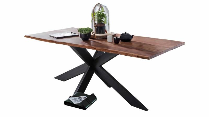 Esstisch Baumkantentisch 220 cm Akazie massiv lackiert - TIMY von Massivart