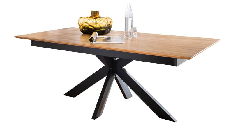Esstisch Massivholz Wildeiche 180 cm ausziehbar - RICARDO von Massivart