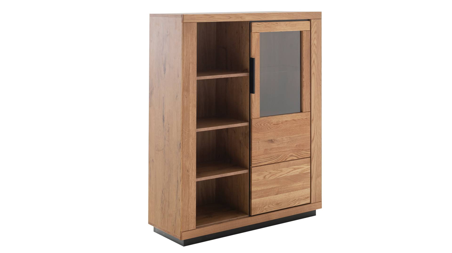 Highboard Wildeiche teilmassiv geölt 112 cm - GRENO von Massivart