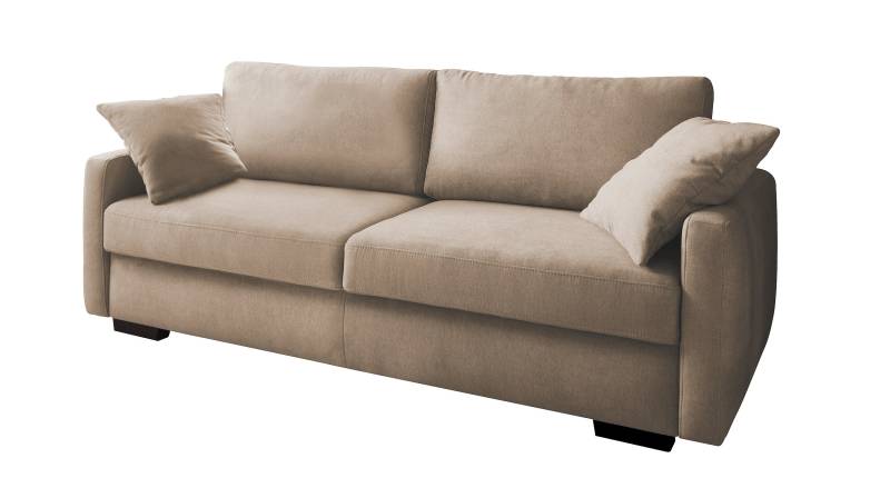 Schlafsofa taupe Bettkasten Dauerschläfer - FRISCO DE LUXE von Massivart