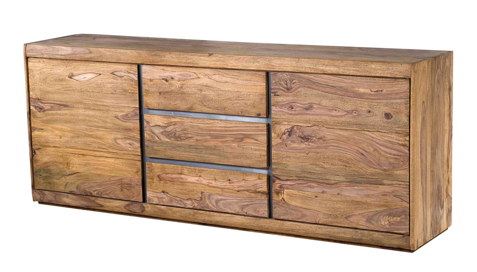 Sideboard Sheesham massiv gebeizt 187 cm - SENSO von Massivart