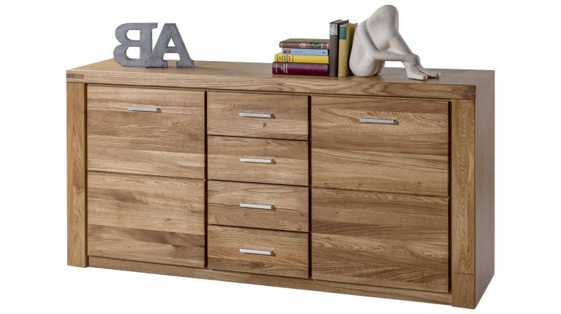 Sideboard Wildeiche teilmassiv geölt 159 cm - FREYJA von Massivart