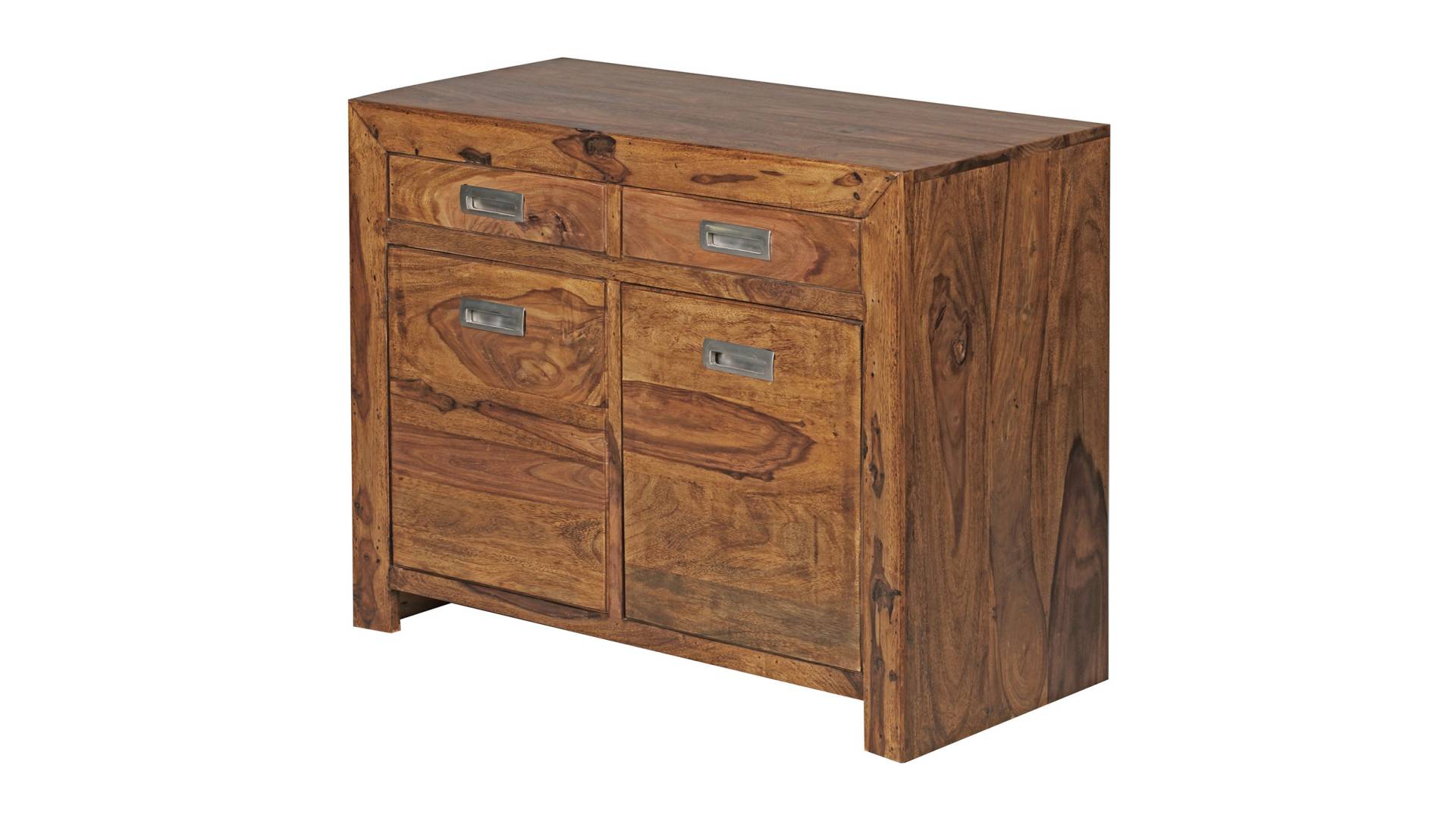 Sideboard mit 2 Schubladen Sheesham massiv 90 cm - MOA von Massivart