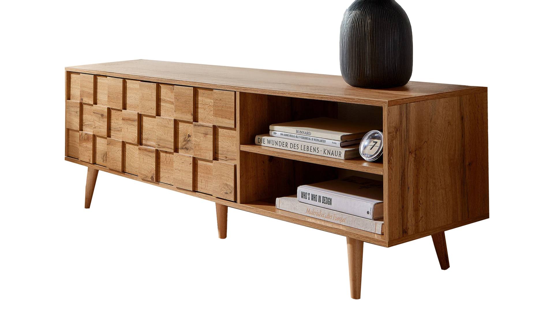 TV - Lowboard Eiche teilmassiv 160 cm - OAKVIN TV - Lowboard Eiche teilmassiv 160 cm - OAKVIN von Massivart