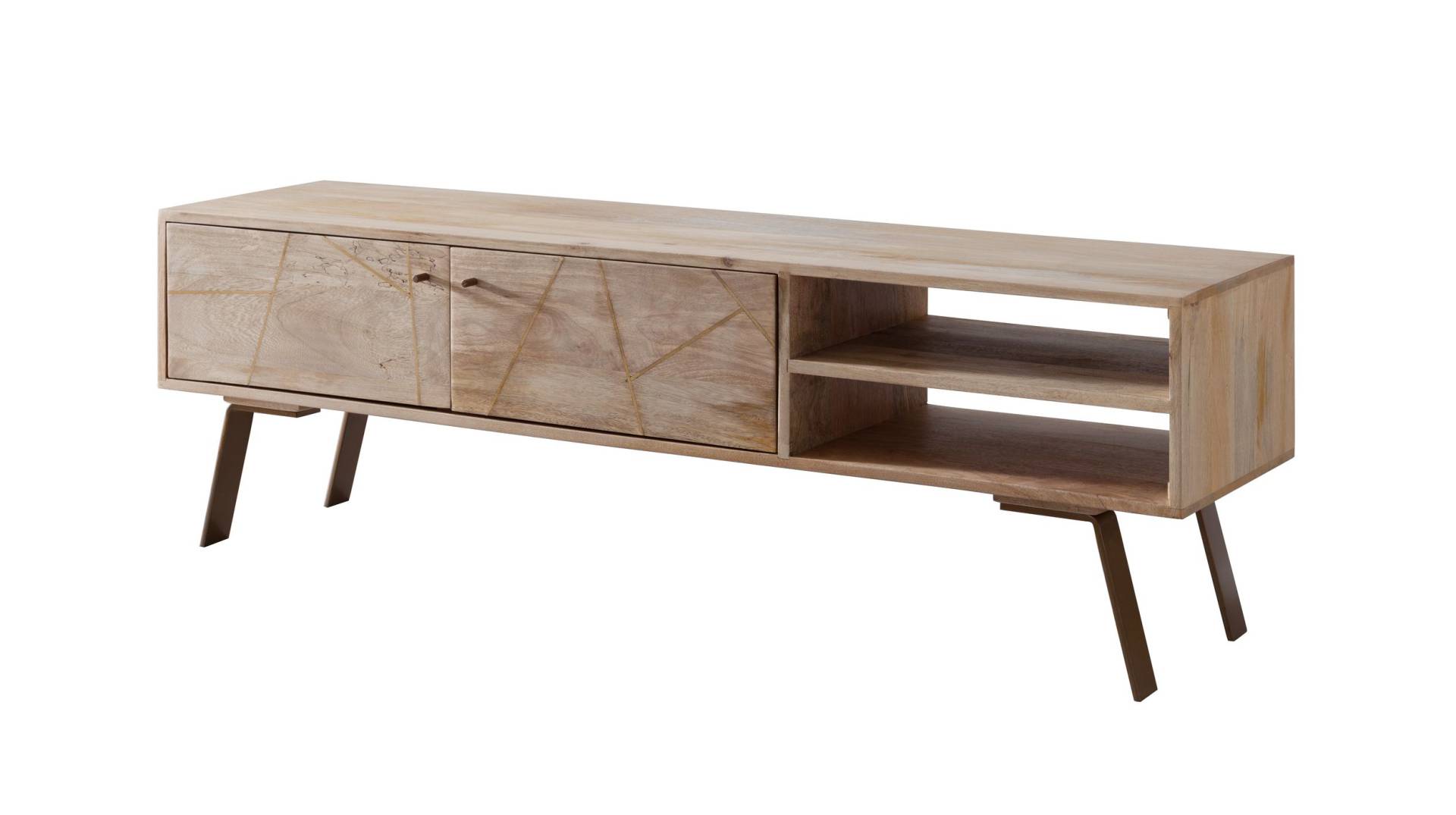 TV-Lowboard Mango massiv lackiert 2-türig 145 cm - SVAR von Massivart
