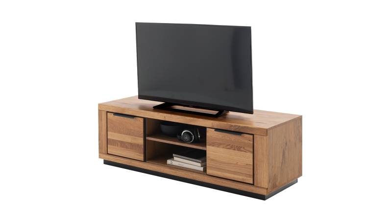 TV-Lowboard Wildeiche teilmassiv geölt 163 cm - GRENO TV-Lowboard Wildeiche teilmassiv geölt 163 cm - GRENO von Massivart