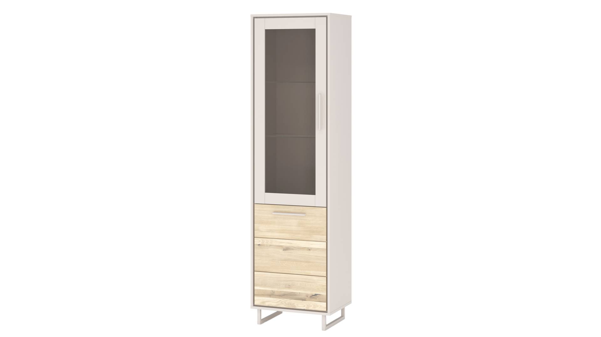 Vitrine mit Glastür Eiche teilmassiv geölt Breite 54 cm - KAI Vitrine mit Glastür Eiche teilmassiv geölt Breite 54 cm - KAI von Massivart