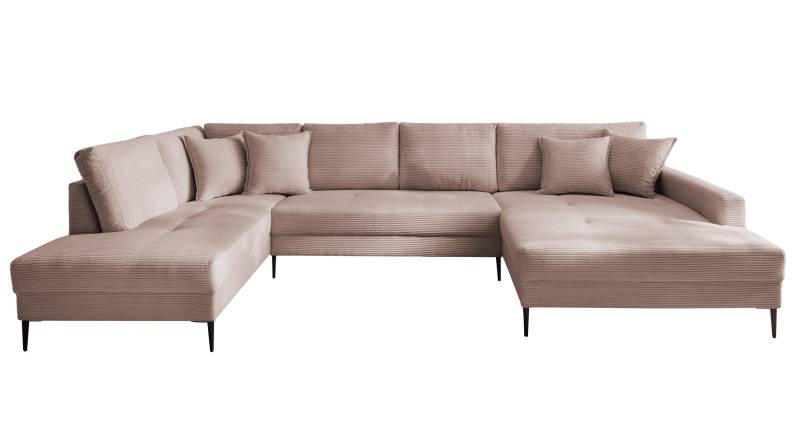 Wohnlandschaft Cord rosa - 360 cm - SUMMER von Massivart