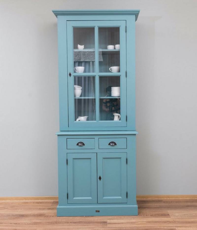 Massivholzmoebel-Becker Buffet Geschirrschrank aus Massivholz, Vitrine von Massivholzmoebel-Becker