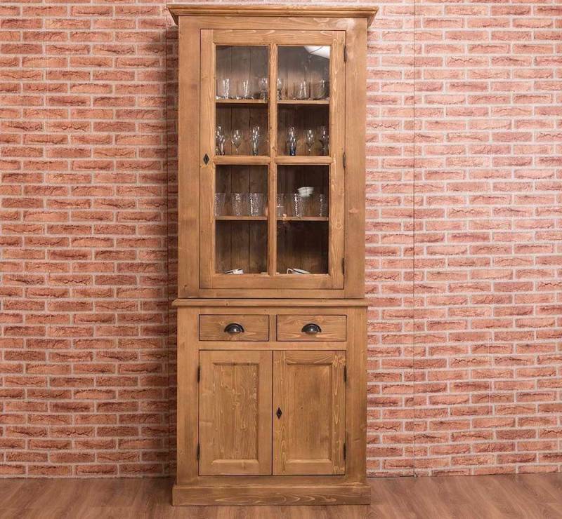 Massivholzmoebel-Becker Buffet Geschirrschrank aus Massivholz, Vitrine von Massivholzmoebel-Becker