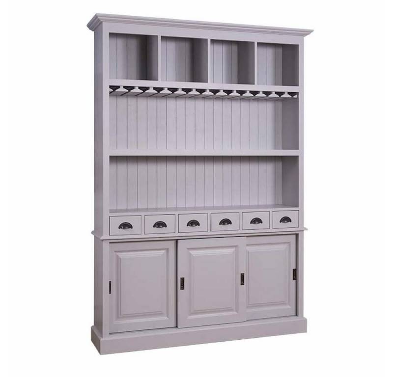Massivholzmoebel-Becker Buffet Großer Buffetschrank aus Massivholz mit Glashalterungen von Massivholzmoebel-Becker
