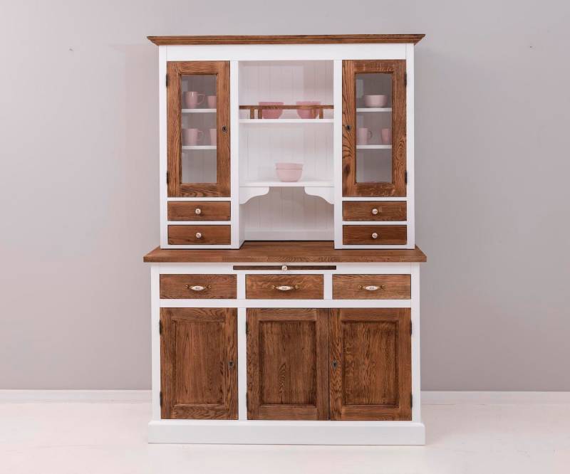 Massivholzmoebel-Becker Küchenbuffet Küchen- und Buffetschrank aus massiver Eiche, Geschirrschrank von Massivholzmoebel-Becker