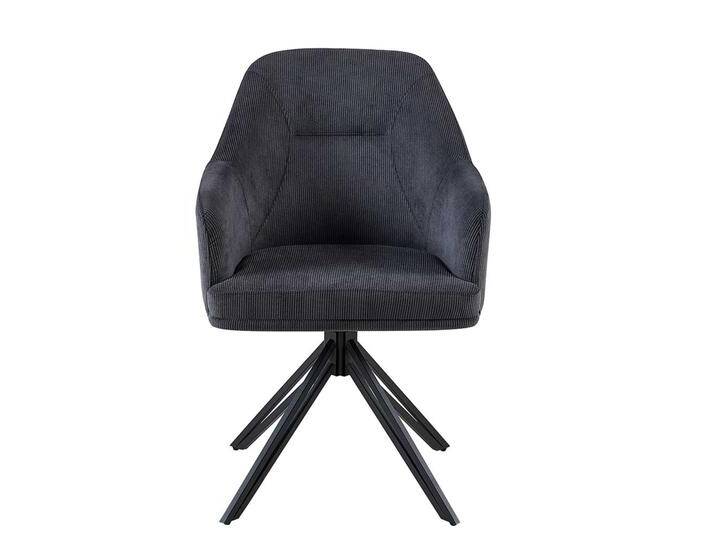 2 Stühle drehbar mit Armlehnen Gestell aus Metall (2er Set) von Massivio