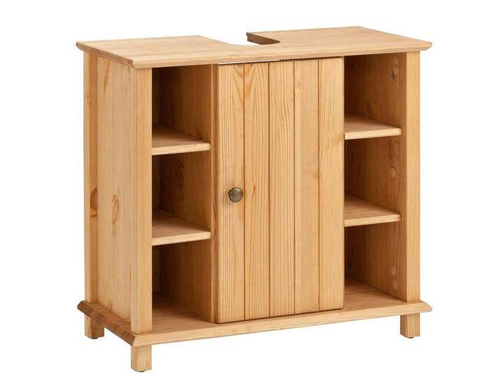 Badezimmerunterschrank 1 türig 6 offene Fächer Kiefer Massivholz Badezimmerunterschrank 1 türig 6 offene Fächer Kiefer Massivholz von Massivio