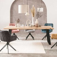 Buffettisch im Industry und Loft Stil natürlicher Baumkante von Massivio