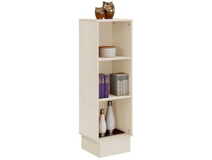 Echtholz Regal in Creme Weiß Kiefer Massivholz von Massivio