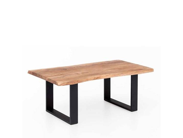 Factory Couchtisch aus Akazie Massivholz & Metall Bügelgestell von Massivio