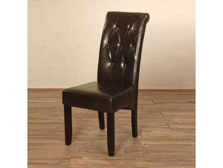 Hochlehner in Braun Kunstleder (2er Set) von Massivio