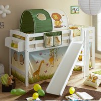 Kinder Einzelbett im Zootier Design Rutsche von Massivio