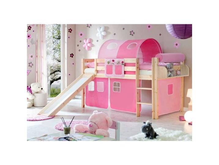 Kinder Rutschbett in Pink Rosa Kiefer Massivholz Kinder Rutschbett in Pink Rosa Kiefer Massivholz von Massivio